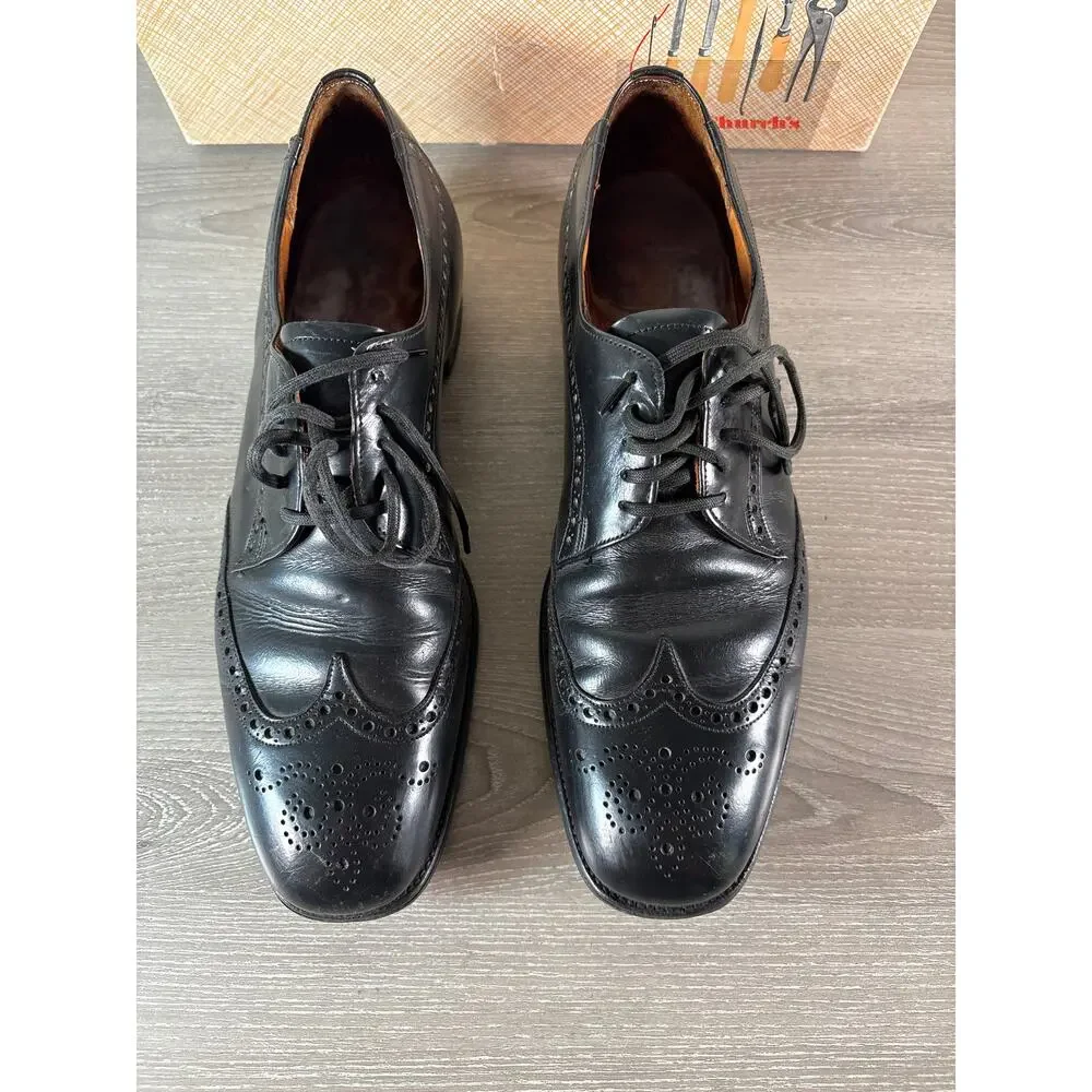 Vintage Church’s Famous English Shoes Holborn Black Leather Dress Shoes Mens 9.5
